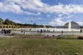 Multimedia Fountain and Centennial Hall in Szczytnicki Park, Wroclaw Poland