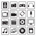 Multimedia icon Royalty Free Stock Photo