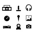 Multimedia icon vector design image Royalty Free Stock Photo