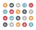 Multimedia Icons // Classics Series Royalty Free Stock Photo