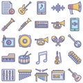 Multimedia and Music Line Style vector icons set every single icon can easily modify or edit