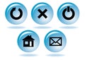 Multimedia navigation icon set