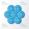 Multimedia Outline Icons Set. Collection Of Soundless, Cover, Phonograph And Other Elements. Also Includes Symbols Such Royalty Free Stock Photo