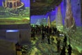 Multimedia show on the walls of an abandoned quarry Carrieres des Lumieres