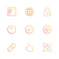 multimedia , sound , buttons , eps icons set vector