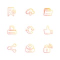 multimedia , sound , buttons , eps icons set vector Royalty Free Stock Photo
