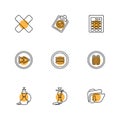 multimedia , sound , buttons , eps icons set vector