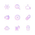 multimedia , sound , buttons , eps icons set vector