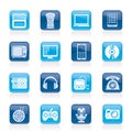 Multimedia and technology icons Royalty Free Stock Photo