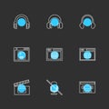 multimedia , user interface , camera , technology , eps icons se