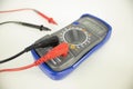 Multimeter with both red and black wire probe