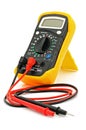 Multimeter with cables Royalty Free Stock Photo