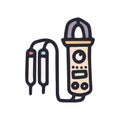 multimeter color vector doodle simple icon design