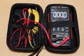 Multimeter is an electronic device for measuring current, voltage, electrical resistance, temperature, for checking