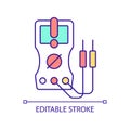 Multimeter RGB color icon