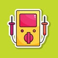 multimeter. Vector illustration decorative design Royalty Free Stock Photo