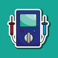 multimeter. Vector illustration decorative design Royalty Free Stock Photo