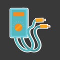 multimeter. Vector illustration decorative design Royalty Free Stock Photo