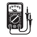 Multimeter Vector Illustration Electronic Measurement Tool Electrical Silhouette Royalty Free Stock Photo