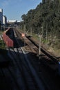 Multimodal transport by train in Portugal Royalty Free Stock Photo