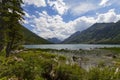 Multinsky lakes in Altai mountains Royalty Free Stock Photo