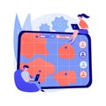 Multiplayer online battle arena abstract concept vector illustration.