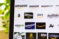 Multiple Amazon company logos on images search engine page