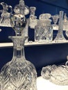 Multiple antique glasses Royalty Free Stock Photo