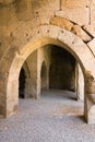 Multiple arches and columns in the caravansary on the Silk Road, Turkey Royalty Free Stock Photo