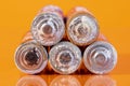 Multiple bad AA batteries Royalty Free Stock Photo