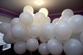 Multiple balloons in gradient colorspace.Color white Royalty Free Stock Photo