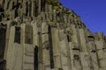 Basalt Columns Rising Up Towards Blue Sky