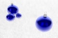 Multiple Blue Baubles in Fur