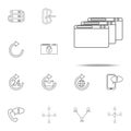 multiple browser windows icon. web icons universal set for web and mobile Royalty Free Stock Photo