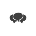 Multiple chat bubbles vector icon