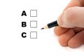 Multiple choice Royalty Free Stock Photo