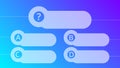 Multiple choice quiz template Royalty Free Stock Photo