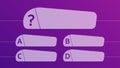 Multiple choice quiz template Royalty Free Stock Photo