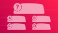 Multiple choice quiz template Royalty Free Stock Photo