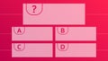 Multiple choice quiz template Royalty Free Stock Photo