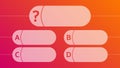 Multiple choice quiz template Royalty Free Stock Photo