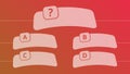 Multiple choice quiz template Royalty Free Stock Photo