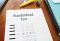 Multiple choice standardized test Royalty Free Stock Photo