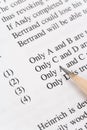 Multiple-Choice Tests Royalty Free Stock Photo