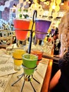 Multiple Colored Flight Of Mimosas