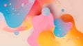 Multiple colorful bubbles of various sizes floating on a vibrant abstract background, creating a dynamic and vibrant Royalty Free Stock Photo