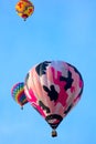 Multiple colorful hotair balloons