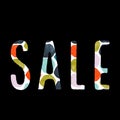 Multiple colour sale banner