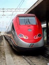 Multiple electric unit of Frecciarossa HST in Roma. Royalty Free Stock Photo