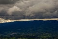 Overcasted sky over the central Andean mountains Royalty Free Stock Photo